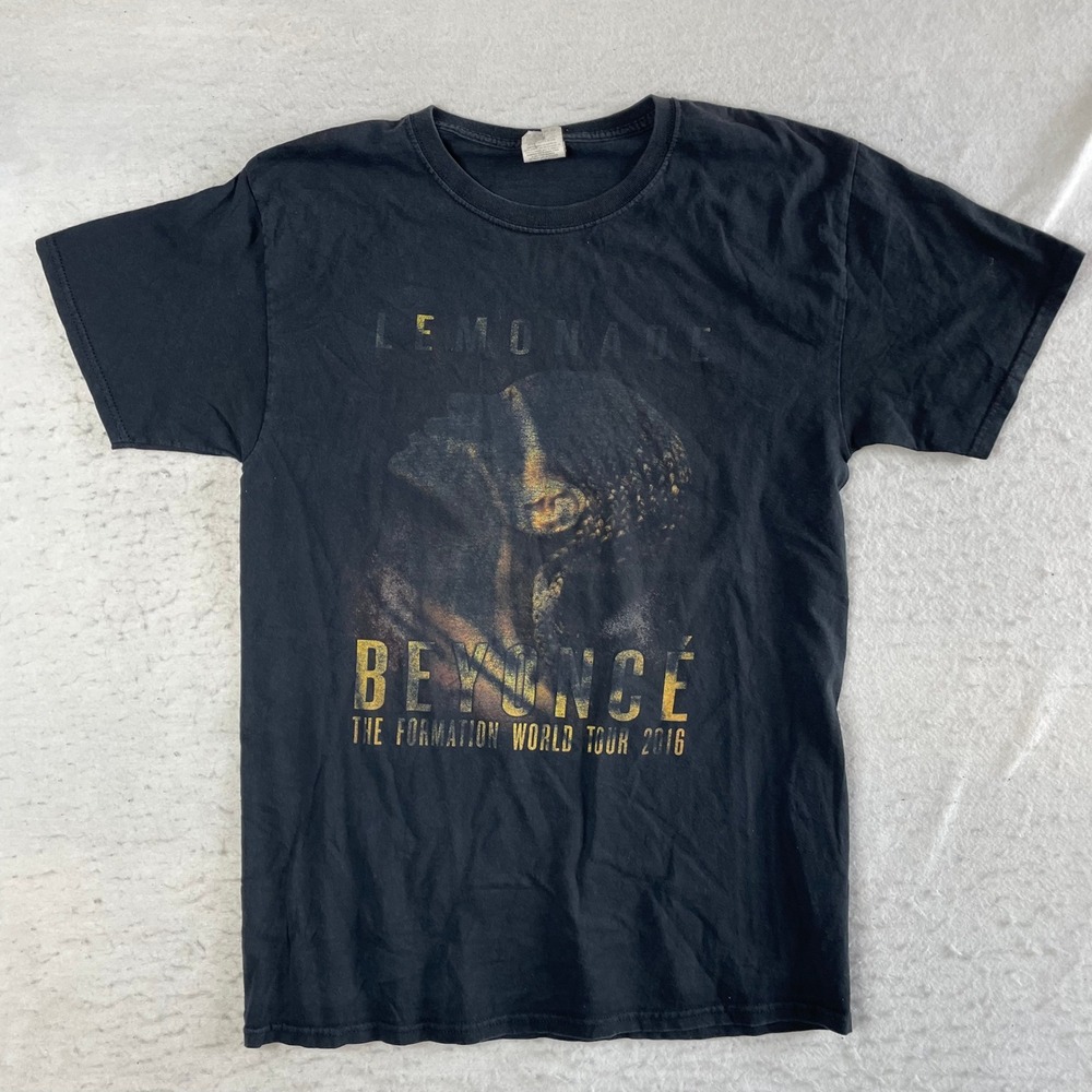Beyoncé Formation World Tour 2016 T Shirt Unisex Medium Black Lemonade Graphic